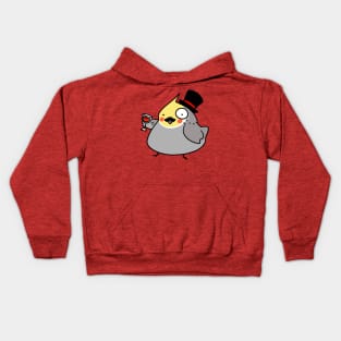 Dapper Cockatiel Kids Hoodie